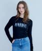 MARROT Shadow Spray Print T-Shirt_Black