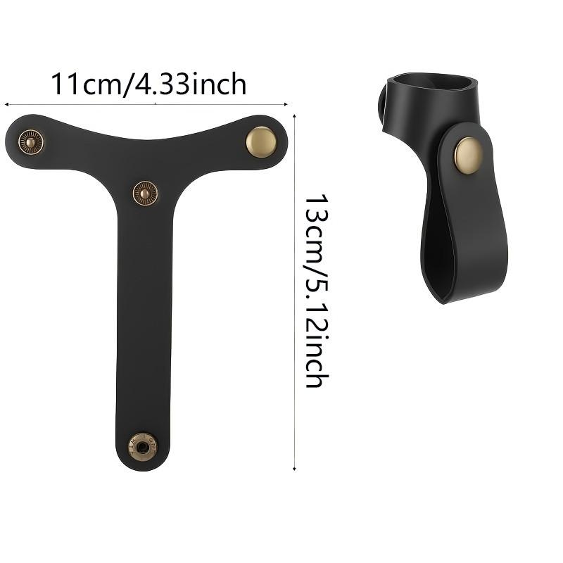 2Pcs T-Shape Luggage Hanging Belt Leather Buckle Anti-Loose Suitcase Strap Travel Bag Accessories