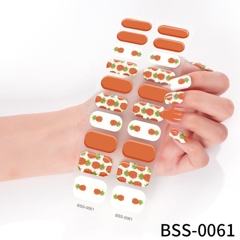 20 prstové samolepky na gelové nehty 3D polovytvrzené samolepky na nehty samolepky na nehty