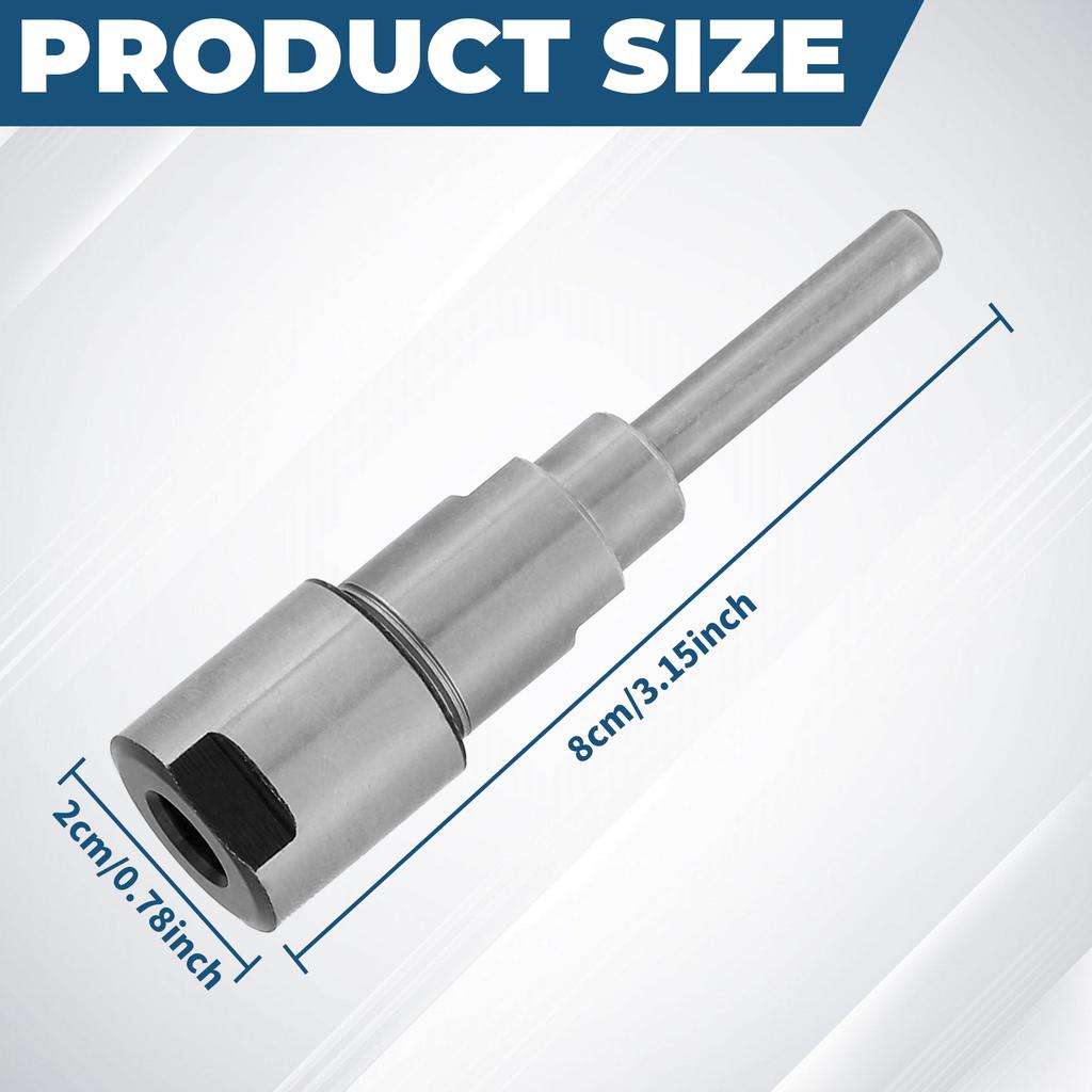 Spannzangenfutterhalter Kohlenstoffstahl Konisches Futter 1/4 bis 1/2 Schaft Spannzangenfutterhalter CNC-Fräsen Verlängertes Werkzeug ER Verlängerungsstange