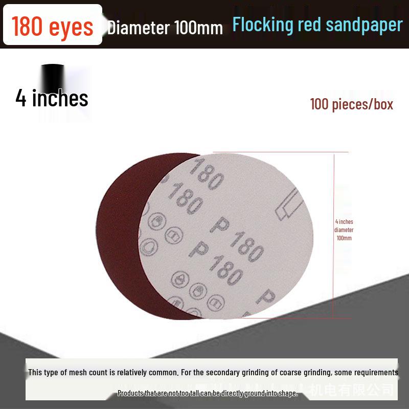 5-inch Self-Adhesive Flocked Sandpaper Disc for Sanding and Grinding (125MM)