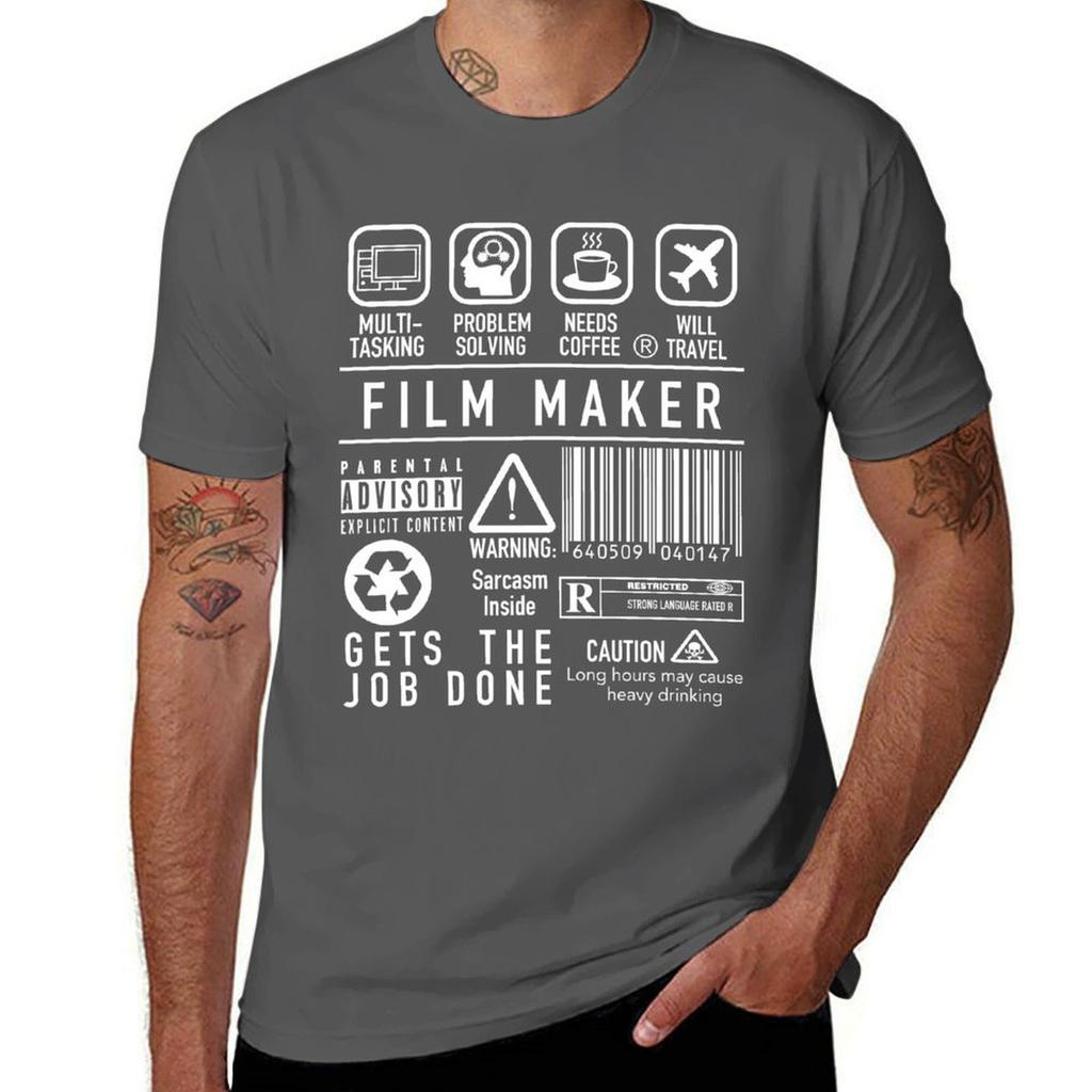 Film Maker Shirt Inspirational Filmmaker Symbols TShirt Work Casual Loose Fit TShirt