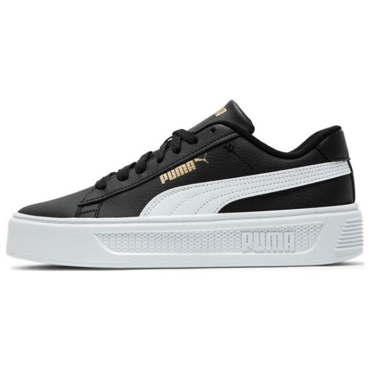 (WMNS) PUMA Smash Platform v3 Sneakers  Black White  Women s 390758-02 EU 35.5