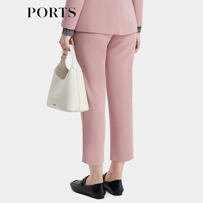 PORTS Women's Ash Rose Pink Slim-Fit Ankle Pants