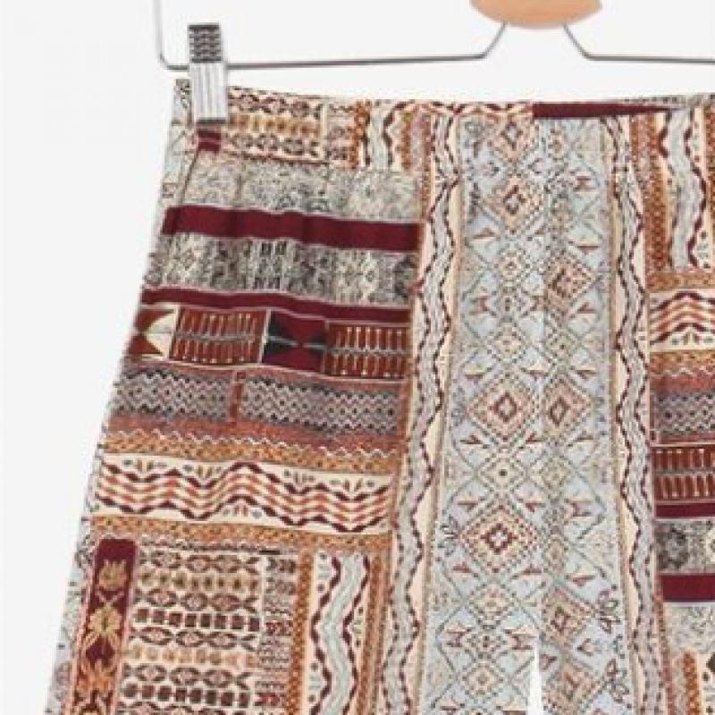 L Affair Women Brown Geometric haLf Pants Lwpde790 Br