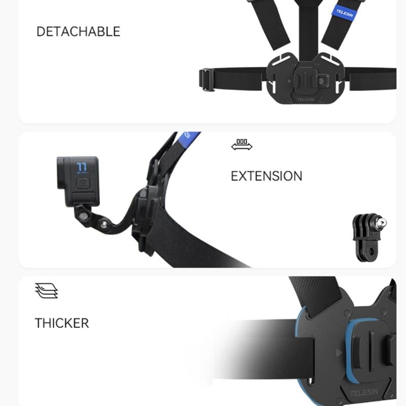 Chest Strap Mount Belt for  10 9 8 7 6 5 Action 3 2 Action Camera Chest Harness Mount Adapter Holder Accessories