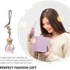 1pc Pendant Car Diffusers for Essential Oils - Hanging Air & Perfume Bottle - Automatic Air Diffuser - Glass Bottle - Pink
