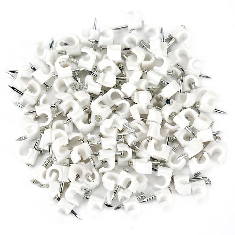 Volda Round Steel Nail Cable Clips