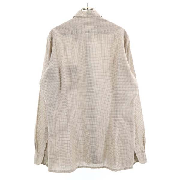 Yves Saint Laurent 80s 90s Old Check Pattern Long Sleeve Shirt Shirt Men's Used