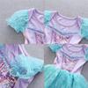 Dressy Daisy Baby Mermaid Romper Costume Ariel Princess Dress with Size Halloween Months Girls' - Headband, 70, Costume, 6-9