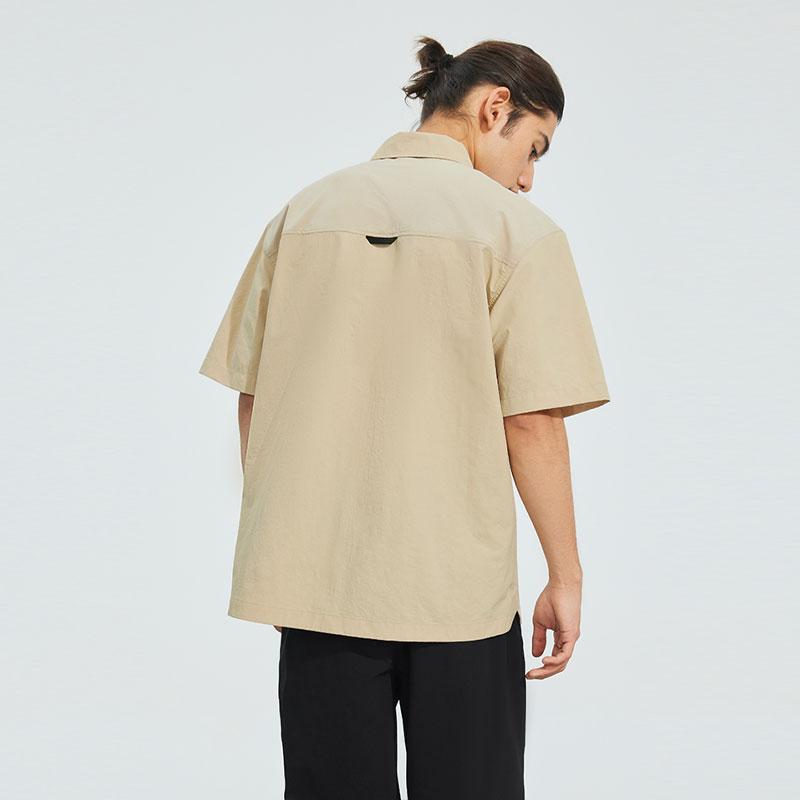 Reebok Shirts Men's Light Khaki Lapel Moderate Other 23RCS801MGK0