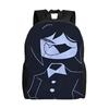 Miss Circle Laugh Backpack Lightweight High School Fundamental Paper Education Daypack for Men Women College Canvas Bags