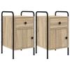 Nightstand 2 Pcs. Sonoma Oak 35 X 36.5 X 61 Cm Engineered Wood