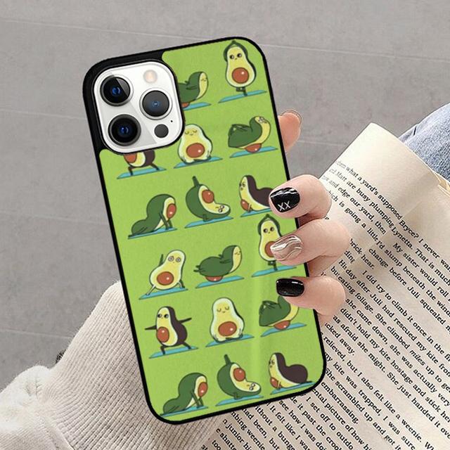 Avocado Yoga Phone Case For iPhone 17 Air 16 15 14 13 12 11 Pro Max Plus Max Cover Shell