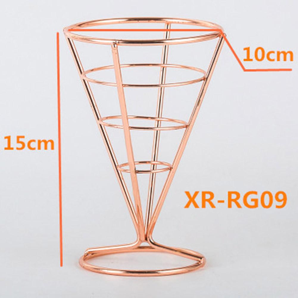 Chip Stand Holder French Fries Rack Cone Basket Restaurant Basket Snack Bracket