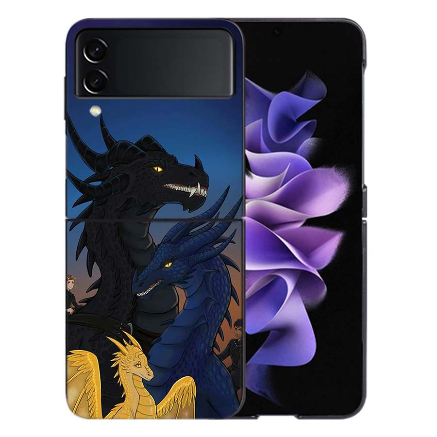 

F-Fourth W-Wing Dragon Coque For Samsung Z Flip7 6 Galaxy Case Shockproof Z Flip5 Z Flip3 4 5G Hard Cover Phone TPU PC Hard Fun Galaxy Z Flip