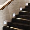 Smart Motion Sensor LED Stair Footlight  Indoor Outdoor Stair Wall Lamp Recessed LED Step Light Staircase Bedroom Decoration