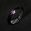 Anello in Argento 925 Creativo Retrò Smalto Colorato Anello Minimalista Fiore Femminile Per Donne Matrimonio Festa Fidanzamento Gioielli Regalo