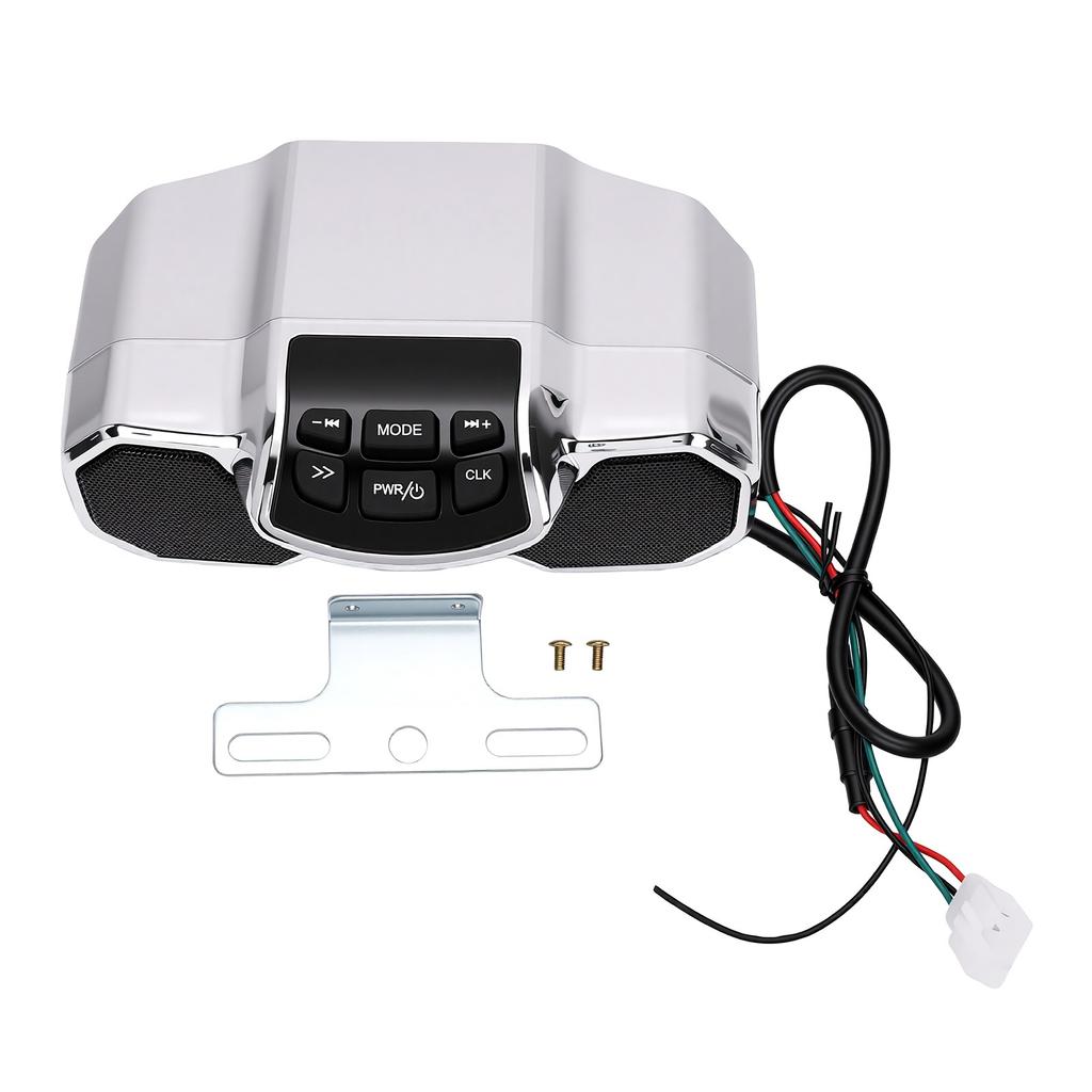 Motorcycle Bluetooth Speaker with MP3 Water Proof Subwoofer Scooter Handlebar Music Player