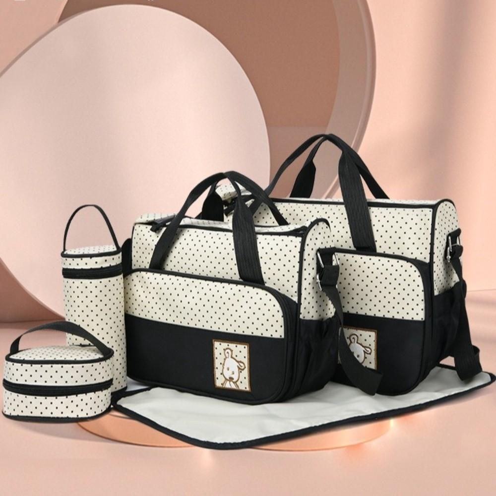5Pcs/Set Changing Pad Baby Bag for Mom Multifunctional Newborn Accessories Bag  for Mummy Maternity