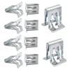 10Pcs Universal U-Shape Trim Panel Clips, Dashboard Fastening Buckle Kit for Automotive Interior, Car Moulding Repair Accessory