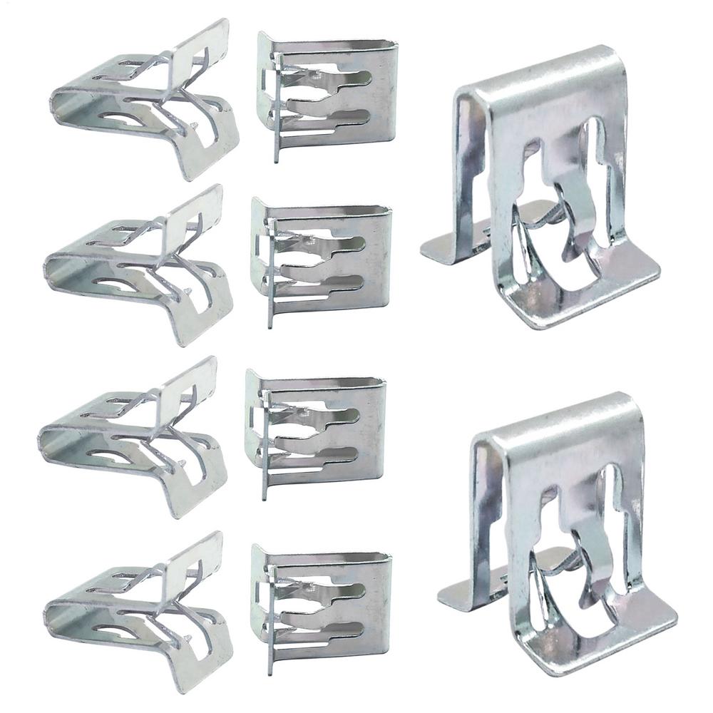 10Pcs Universal U-Shape Trim Panel Clips, Dashboard Fastening Buckle Kit for Automotive Interior, Car Moulding Repair Accessory
