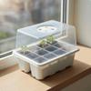 12 Compartment Seed Starting Tray Transparent Lid Mini Greenhouse