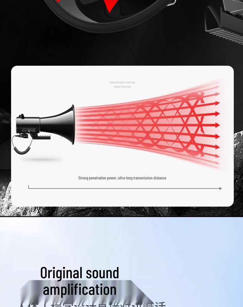 Patriot 50CM Multi-functional Megaphone with Recording and Card Slot Speaker
