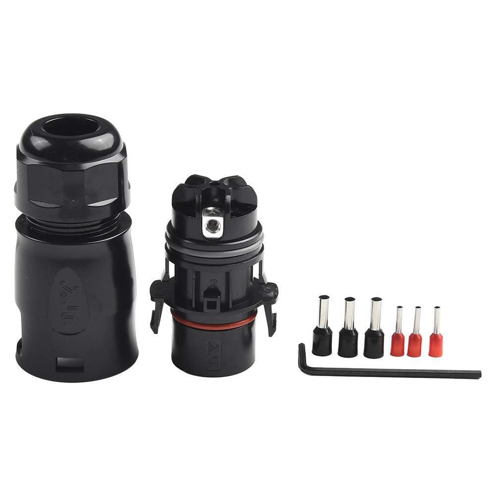 3 Pin Connector AC Male For Deye LY01 Connector Connection Cable Inverters Of M60/M80 Series PV Panel Power Setup Adapter