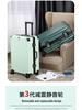 Durable Leather Carry-on Trolley with Combination Lock for Students and Men