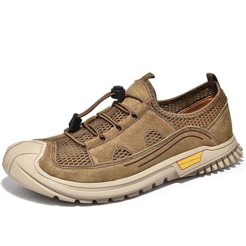 Origin Direct Supply Large Size 45 New Mesh Shoes Breathable Men's Shoes Mesh Casual Shoes Trendy Fashion Pigskin Outdoor Mountaineering