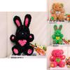 Soft Plush Teddy Bear Bunny Doll With Pp Cotton Filling Available In Colors Multiple