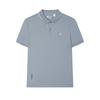 WHITE Polo Shirt Men's Dark Stone Blue BU F11M523108F-BU
