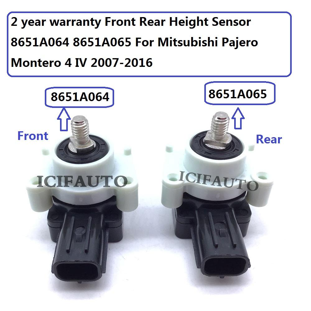 

8651A064 / 8651A065 Front & Rear Height Lever Sensor for Mitsubishi Pajero Shogun Montero 4 IV 2007-2016 -2 Years Warranty 2 Pieces
