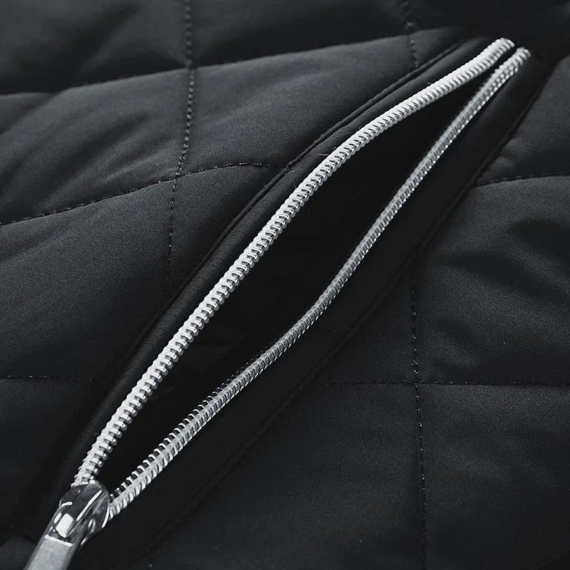 Herren Cross-Border Winddichte Jacke mit Stehkragen: Verdickt, mit Baumwolle gefüttert, lässig, warm, vielseitig für Herbst und Winter