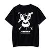 Women's Cartoon Printed Top Loose Short Sleeved Casual Printed Wide Top Party Top