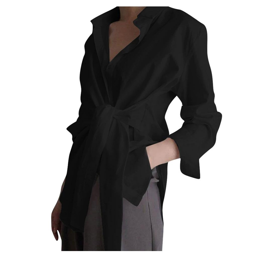 Jarní a letní dámská jednobarevná volná košile na ramínka