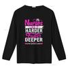Funny Nurses Like It Harder Faster Deeper Cpr Saves Lives T Shirt Vintage Washed Versatile Unisex Top For Everyday Wear Soft