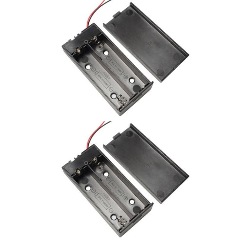 

ABS Plastic 2 Section 18650 Battery Holder Case Cover for DIY Electronics Projects and Industrial Equipment 1