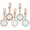 Fieldwork Women's Analog Pocket Watch with Keychain, Pasche, White, GY083-1