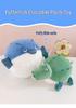 Cute Round Crocodile & Pufferfish Plush Toy Cushion for Kids - Perfect Birthday Gift