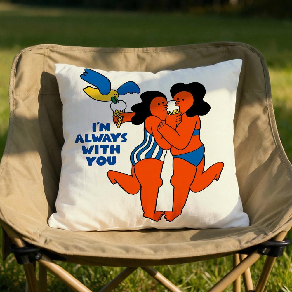 Embrace Creativity Cushion Cover Soft Reversible Durable Pillow Cover MultiScene Use for Home Car Daily Comfort