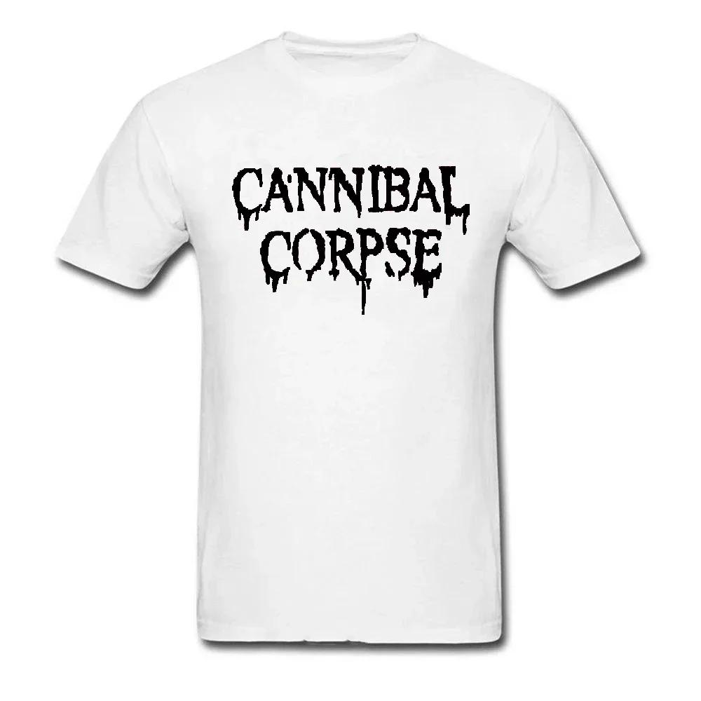 Mens Canibal Corpse T-Shirt Death Metal Band Pattern Men's and Women's Harajuku Street Casual Fashion Top