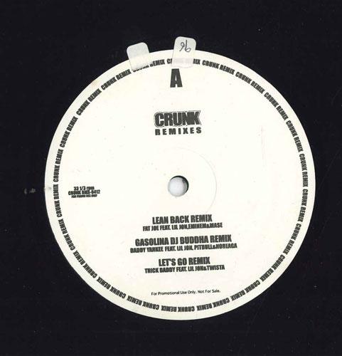 

12inch Record LIL JON Crunk Remixes CRUNKRMX0412 NOT ON LABEL US Rap HipHopRB Used