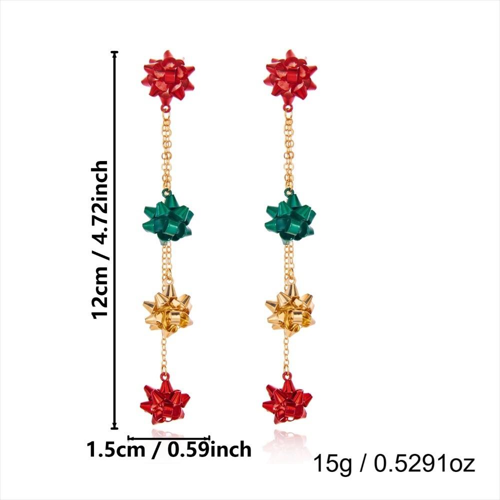 Star Women Christmas Tree Earrings Snowflake Holiday Earrings Holiday Celebration