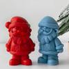 Santa Clause Silicone Mould Easy Demolding Multipurpose Silicone Mould For Handmade Candle Soap Holiday Decoration