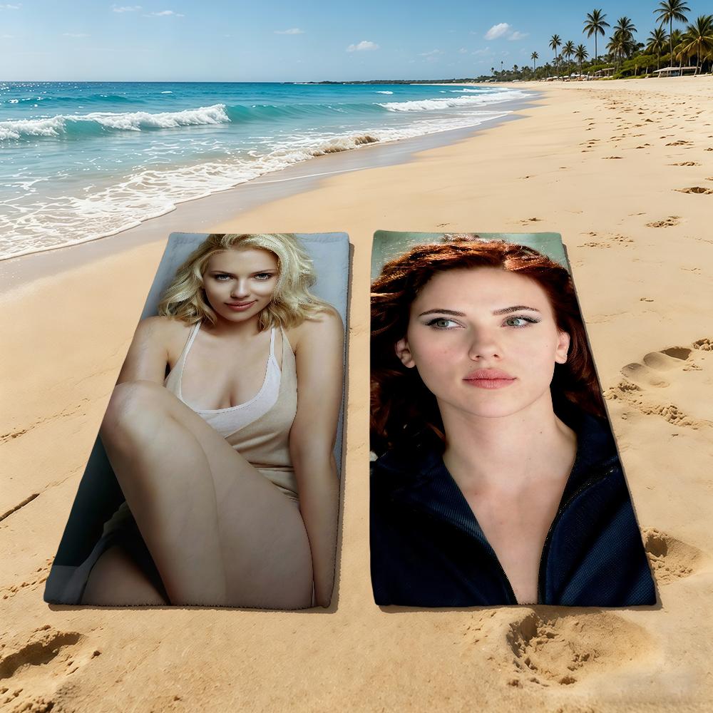 Towel For Outdoor S-Scarlett J-Johansson Actor Camping Beach Towel Super Absorbent Quick-Drying Summer Towel