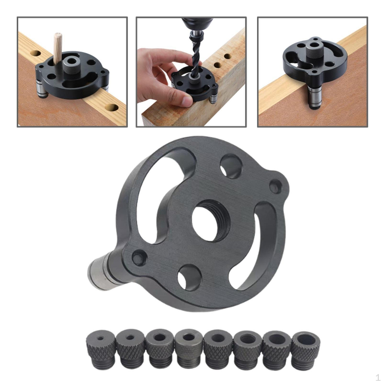 

Pocket Hole Jig Carpentry Tools Easy to Install Accessories Doweling Drill Kit for Guide