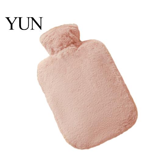 Lightweight Hot Water Bag PVC Bottle with Plush Cover, 1000/2000ML Leakproof Bag, 2000ML Cold Compress Pouch for Shoulder, Back, Hand, Legs,