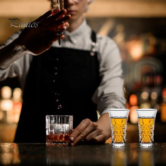 1/2/4Pcs Shot Glasses 60ml Tequila Glasses Heavy Base Cordial